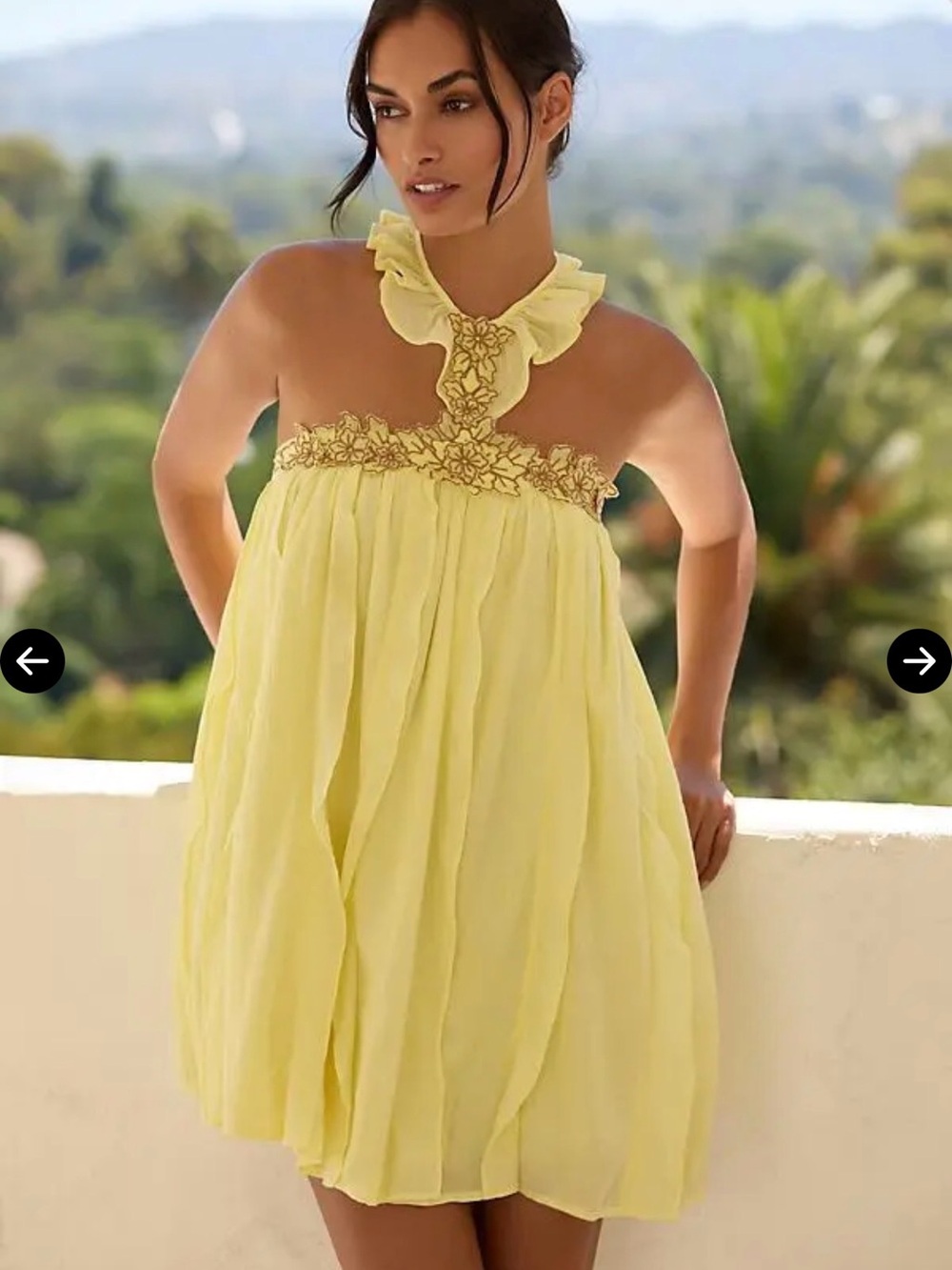 Anthropologie Jellyfish Halter Mini Dress